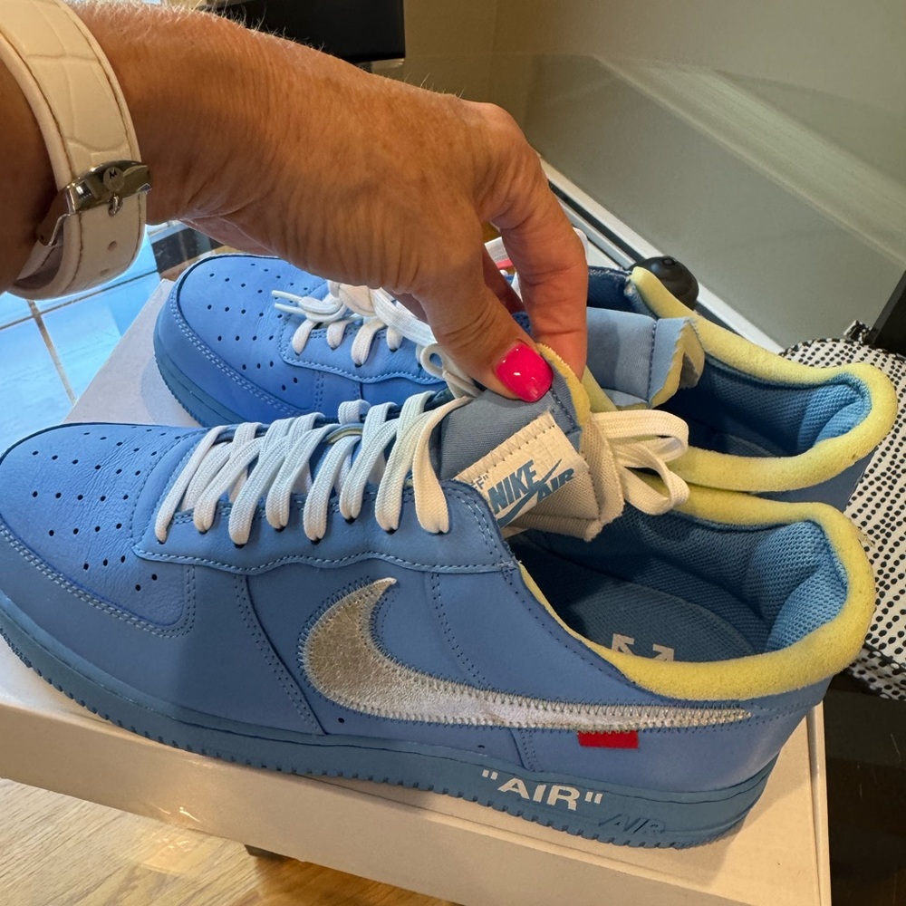 Nike Air Force 1 low Off White University Blue - Picture 5 of 13